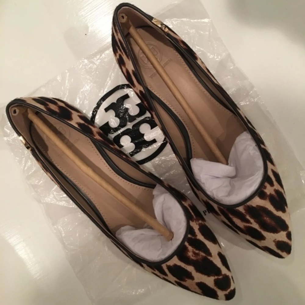 Tory Burch Elizabeth Leopard Flat